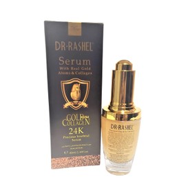 Dr Rashel 24K Gold Atoms & Collagen Youthful Face Serum | Anti - Aging, Moisturizes and Hydrates The Skin, Size 1.34 Oz