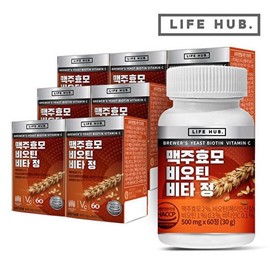 Life Hub [Life Herb] Life Herb Brewer's Yeast Biotin Vita Tablets 7 cans (420 tablets) 14 months' supply None / [라이프허브]라이프허브 맥주효모 비오틴 비타 정 7통(420정) 14개월분 없음