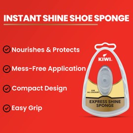 KIWI Express Shine Instant Sponge Shoe Polish , 5ml Wax Leather