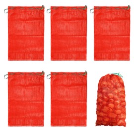 10 Pcs 24"x35" Onion Bag Mesh Produce Bags, 60 Lbs Reusable Breathable Vegetable Storage Bags With Drawstring For Potato Onion Citrus Garden Produce Vegetable Storage (10, 24x35 INch)