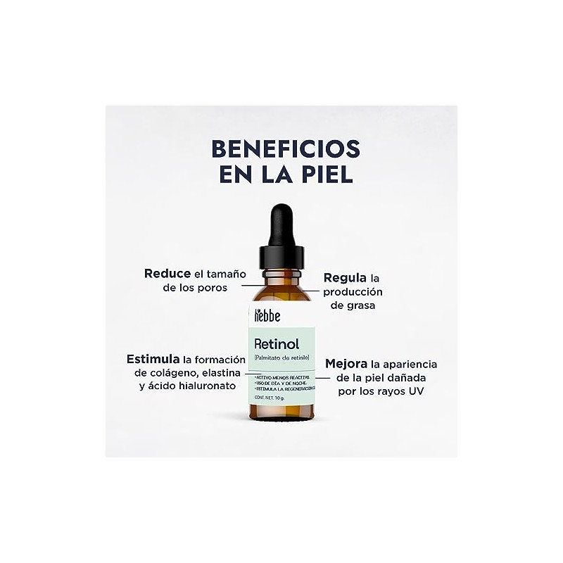HEBBE - Retinol 10g | Combate Envejecimiento | Regula Producción
