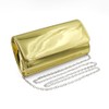 JRNDNIUO Gold Metallic Purse Flap Dazzling Small Clutch Bag Evening