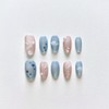 [Cheongah Grace] Handmade nail tips - Coffin / [청아 Grace]