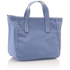 Peseg act0014 Women's Tote Bag, Canvas Partitions, Lightweight, Shoulder Strap Included, Attendance, Outings, Adults, OL, College Students, Moms, Fashionable, 20's, 30s, blue