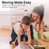 Super Sliders 4733444N Hardwood Floor Reusable Furniture Movers Sliders 3-1/2",