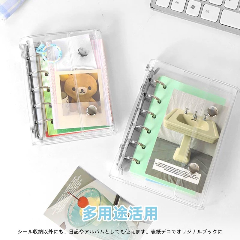 Machi no Wami Sticker Pad, Removable, M5 Sticker Notebook, Clear