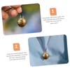 LALAFINA 2Pcs Retro Brass Bell Pendants for DIY Crafts Unique