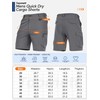 Toomett Men's Hiking Cargo Shorts Quick Dry UPF50+ Outdoor Fishing