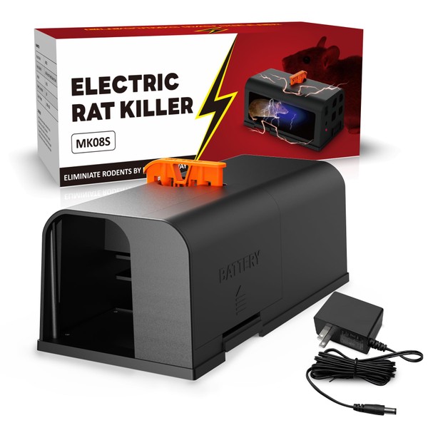 Electric Mouse Trap, Indoor Reusable Mouse Trap Zapper with Anti-Escape