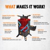 InstaFire Inferno Pro Outdoor Biomass Stove, Reaches 1,200 Degrees Fahrenheit,
