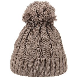 Giant bobble hat by McBURN, camel