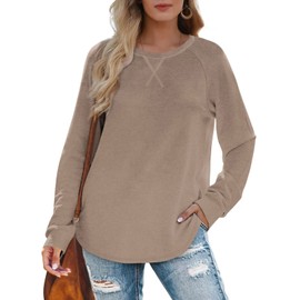 XIEERDUO Long Sweatshirts For Women Long Shirts To Wear With Leggings Tunic Tops Xl