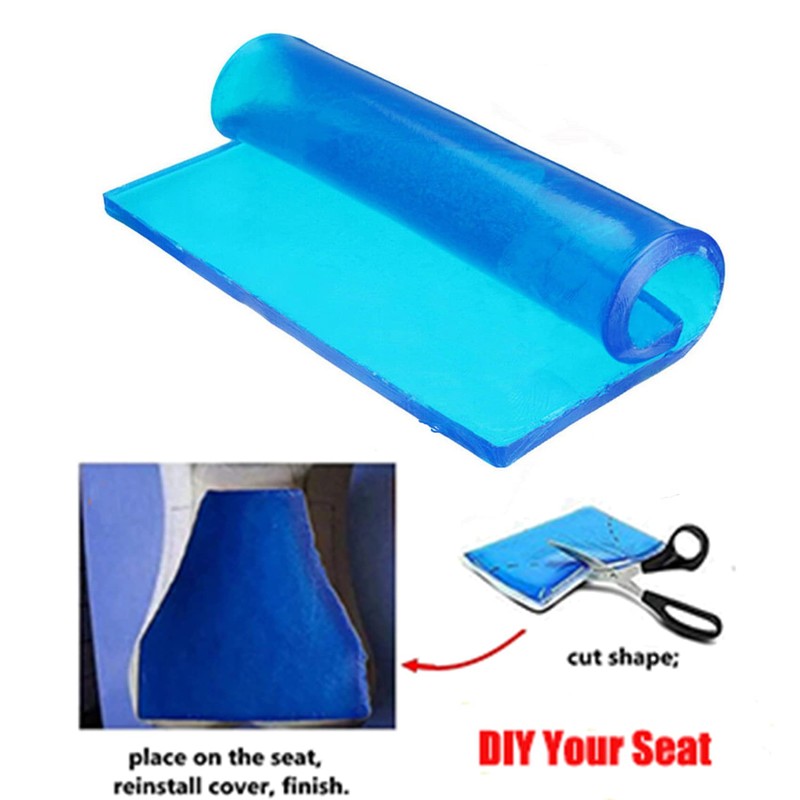 LisylineAuto Motorcycle Seat Gel Pad Car Driver/Passenger Seat Cushion Shock