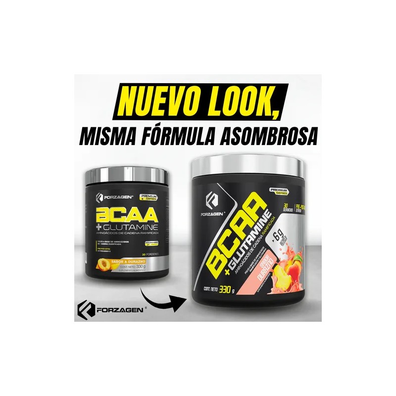 Forzagen Aminoácidos Bcaaglutamine 330g Complejo Hydragen