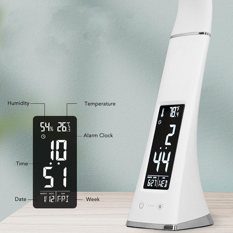 LED Desk Lamp with Touch Control, Wireless Reading Light for