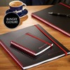 Black n' Red Notebooks, Business Journals, 3 Pack, 8-1/4" x