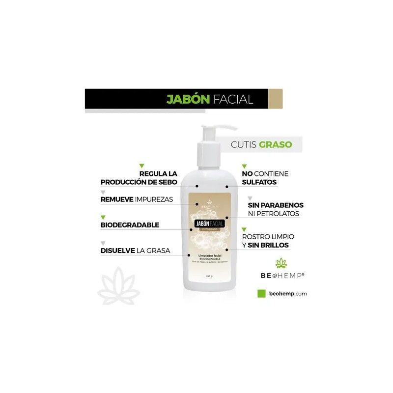 2 Jabones Faciales Para Piel Normal Y Piel Grasa Beohemp