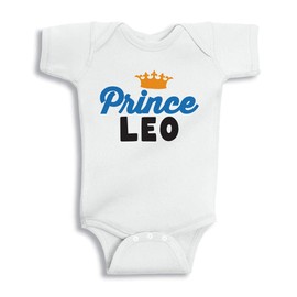 Prince Leo Baby Infant One Piece Bodysuit 24 Months White