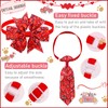 Mruq pet 24 Pcs Valentine's Day Dog Bow Ties, Adjustable