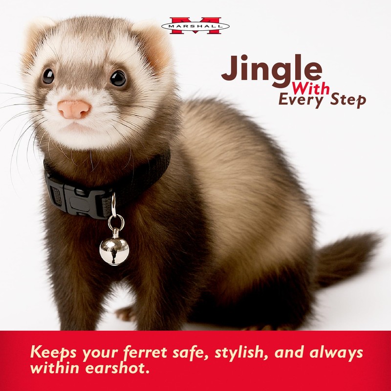 Marshall Pet Products Bell Collar, (Red)