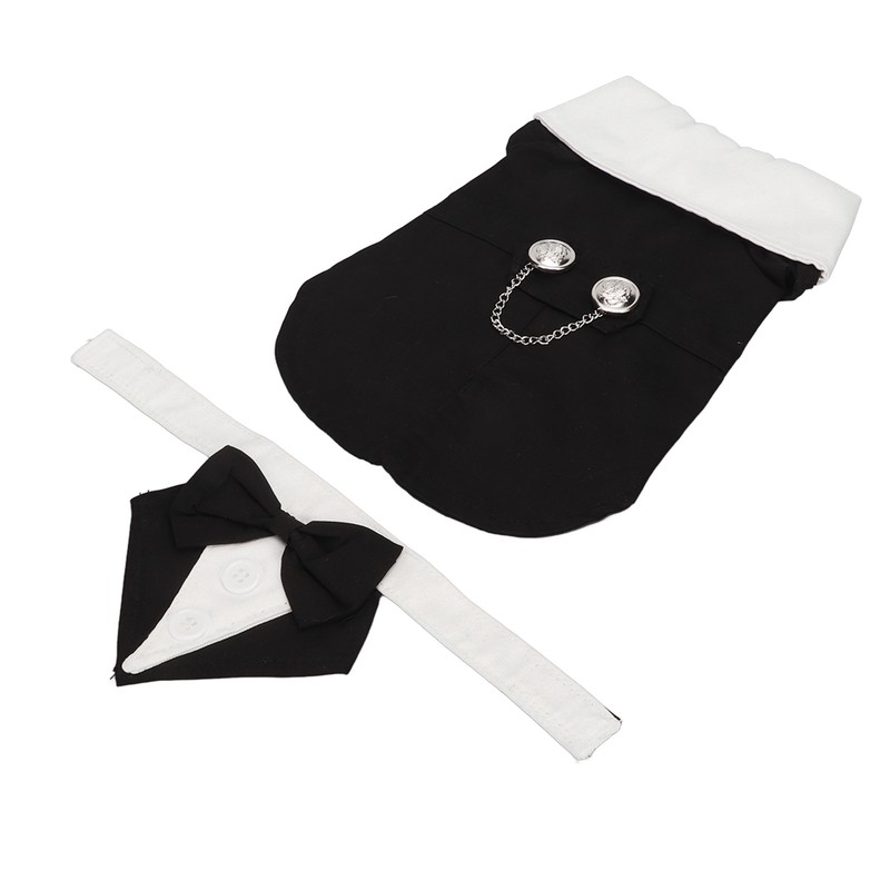 Dog Suit Soft Breathable Fashionable Bow Tie Puppy Costume for