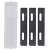 Leather Skiver 3 Blades Sturdy Durable Alloy Multipurpose Modern Black