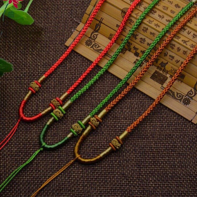 0.8mm Nylon Cord, Thread Chinese Knot Macrame Rattail Bracelet Braided