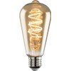 230V 4W LED ES Amber ST64 Spiral Filament Lamp 1800K