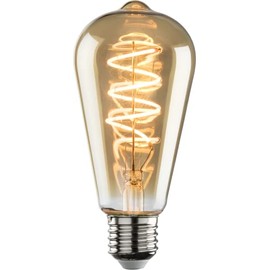230V 4W LED ES Amber ST64 Spiral Filament Lamp 1800K Dimmable