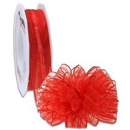 Präsent Venedig Ribbon, Polyester, Red, 12 x 12 x 3 cm