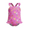 Speedo Frill Thinstrap One Piece Costume da Bagno per Bambina,