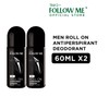 FOLLOW ME [Twin Pack] Follow Me Men Roll On Deodorant
