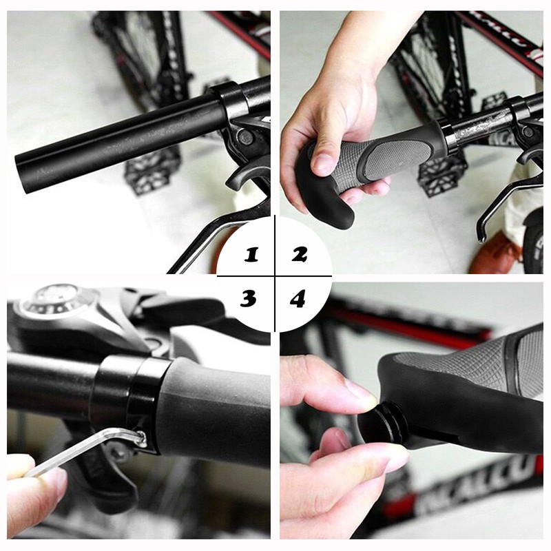 Bicycle Grip, Horns Bicycle Handlebar, Bicycle Grips Non-Slip, Grips Suitable