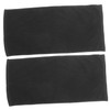 BIUDECO 2pcs Pure Cotton Black Hair Towel Quick Dry Soft
