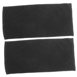 BIUDECO 2pcs Pure Cotton Black Hair Towel Quick Dry Soft Absorbent for Women Salon Use