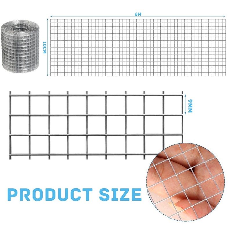 Wire mesh, rodent wire mesh, 10 cm x 6 m,