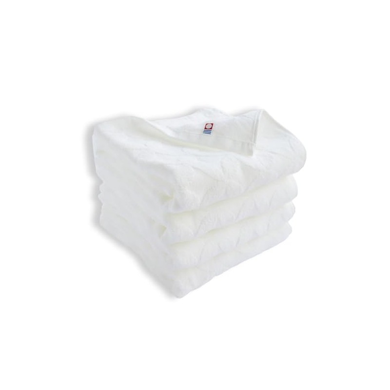 Imabari Sports Towel, Cloisonne Pattern, Thin, Made in Japan, White,