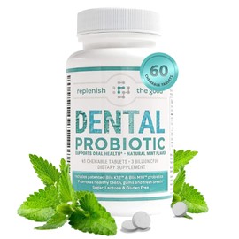 Replenish the Good Probiotic Dental 60 tabletas - Fortalecedor - Probiótico - Aliento Fresco - Familiar - Hecho en USA