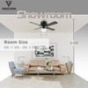 Vagizm 42 Inch Ceiling Fan Traditional: Flush Mount with LED