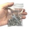 ZDingTech 50pcs M5-0.8 Acorn Cap Nuts,M5-0.8 Cap Nuts,Acorn Hex Cap