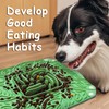 Slow Feeder Dog Bowl,Green Puzzle Silicone Licking Mat,Collapsible Lick Pad
