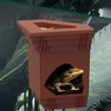 Reptile Cave, Reptile Hideout with Removable Bowl, Terrarium Decor Hiding