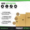 Pack of 10 Sand Paper Sheets - Mixed Grits, 3x