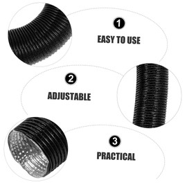 MERRYHAPY Flexible Heater Air Vent Hose Car Air Conditioning Ducting Plastic Foil Material Easy to Adjust