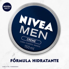 NIVEA MEN Creme (150ml), crema humectante multipropósito para el cuerpo, el rostro y las manos con Vitamina E