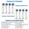 8PCS Cabezales de Repuesto para 0ral B, Cerdas Extra Suaves,