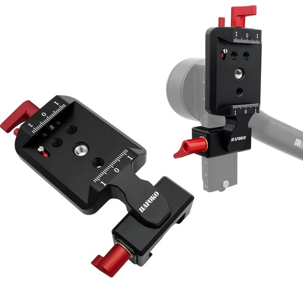 HAFOKO RS3 Vertical Mount,Vertical Gimbal Camera Plate Solution Compatible for DJI Ronin S3/Ronin S3 PRO for Camera YouTube Tiktok Video Extended Vertical Shooting
