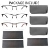 CRGATV 3-Pack Reading Glasses for Men Wide Blue Light Blocking
