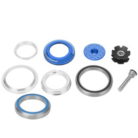 Headset, 42x52mm Dustproof Waterproof Stem Headset Aluminum Alloy Bike Front Fork Stem Headset (Blue) Bicycles and Spare Parts Bicycles and Spare Parts