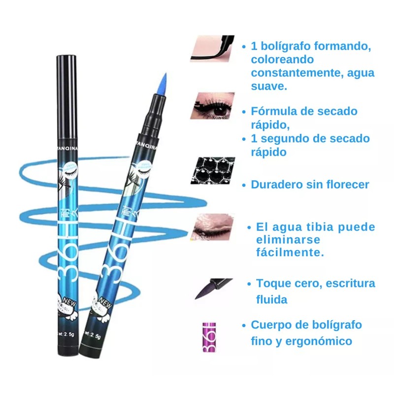 Universo en Linea Delineador Ojos Eyeliner Make Up Larga Duración
